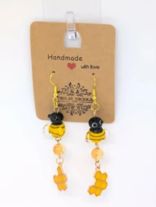Bumble Bee Earrings | Wildwood Collection | Jewelry by Emilie Nicole