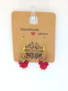 Raspberry Earrings | Wildwood Collection | Jewelry by Emilie Nicole