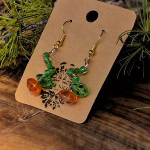 Autumn Pumpkin Earrings | Wildwood Collection | EmilieNicole.com
